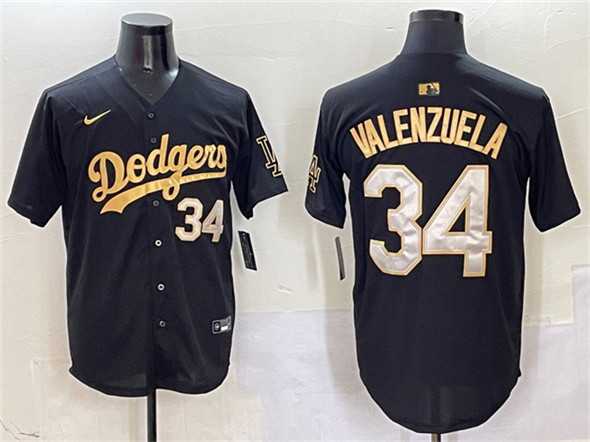 Men's Los Angeles Dodgers #34 Fernando Valenzuela Black Gold Limited Stitched Jersey,We sell and wholesale Men's Los Angeles Dodgers #34 Fernando Valenzuela Black Gold Limited Stitched Jersey on line form chian!